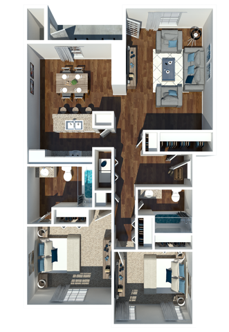 Two Bedroom Two Bathroom - Two Bedroom Two Bathroom