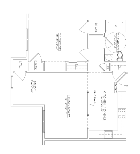 1BR/1BA - One Bedroom