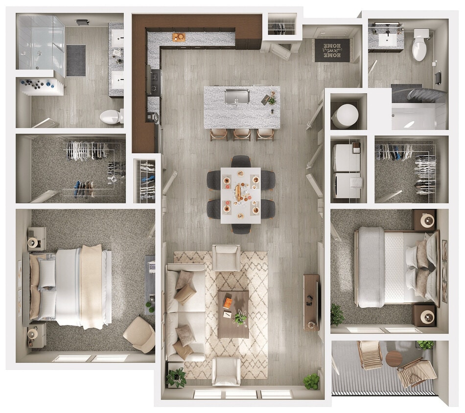 Maple | 2x2 | 1184 sf - Maple