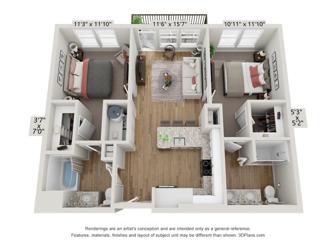 Floor Plan - B1 - Lagoon