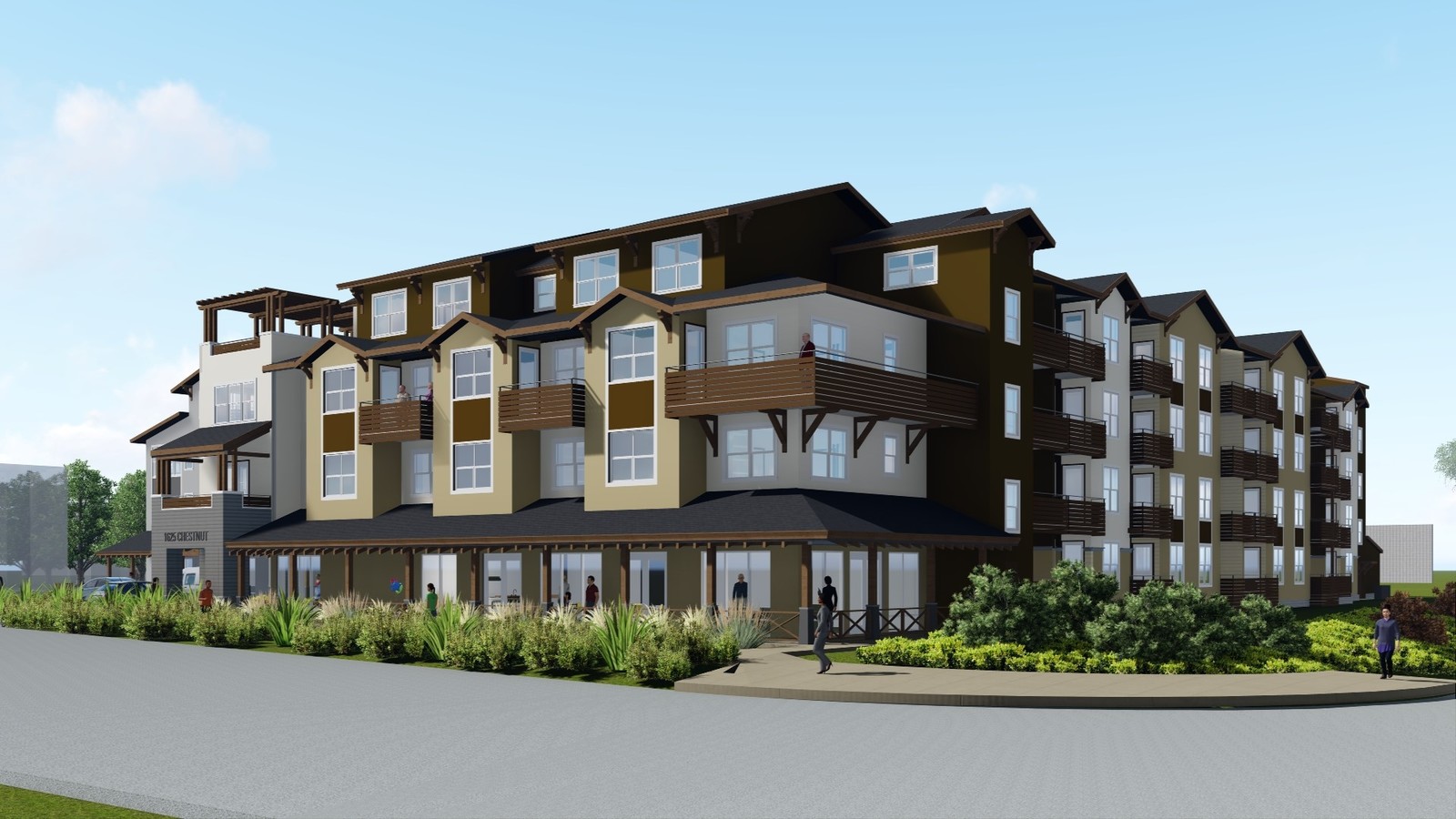 Rendering - Chestnut Square Senior Housing Apartments