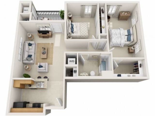 Floor plans are artist’s rendering. All dimensions are approximate. Actual product and specifications may vary in dimension or detail. Not all features are available in every apartment. Prices and availability are subject to change. - Simon