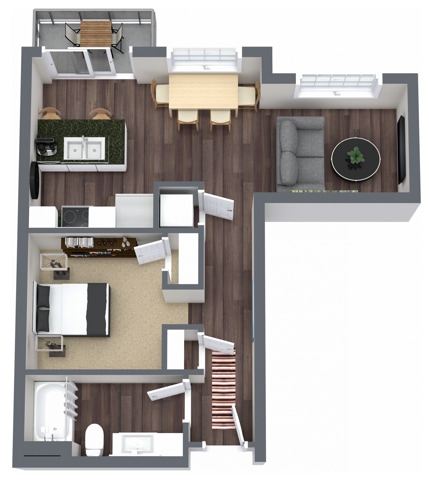 Studio, 1 bathroom - S5