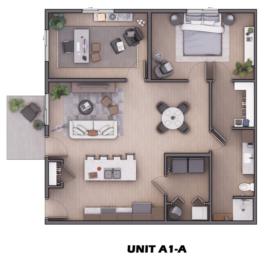 Floor Plan - Villa Daybreak with Garage