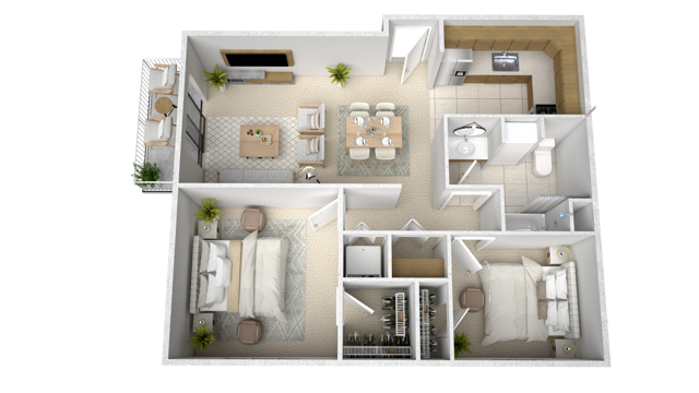 2 Bed 1 Bath - Corner Home - 2 - CO