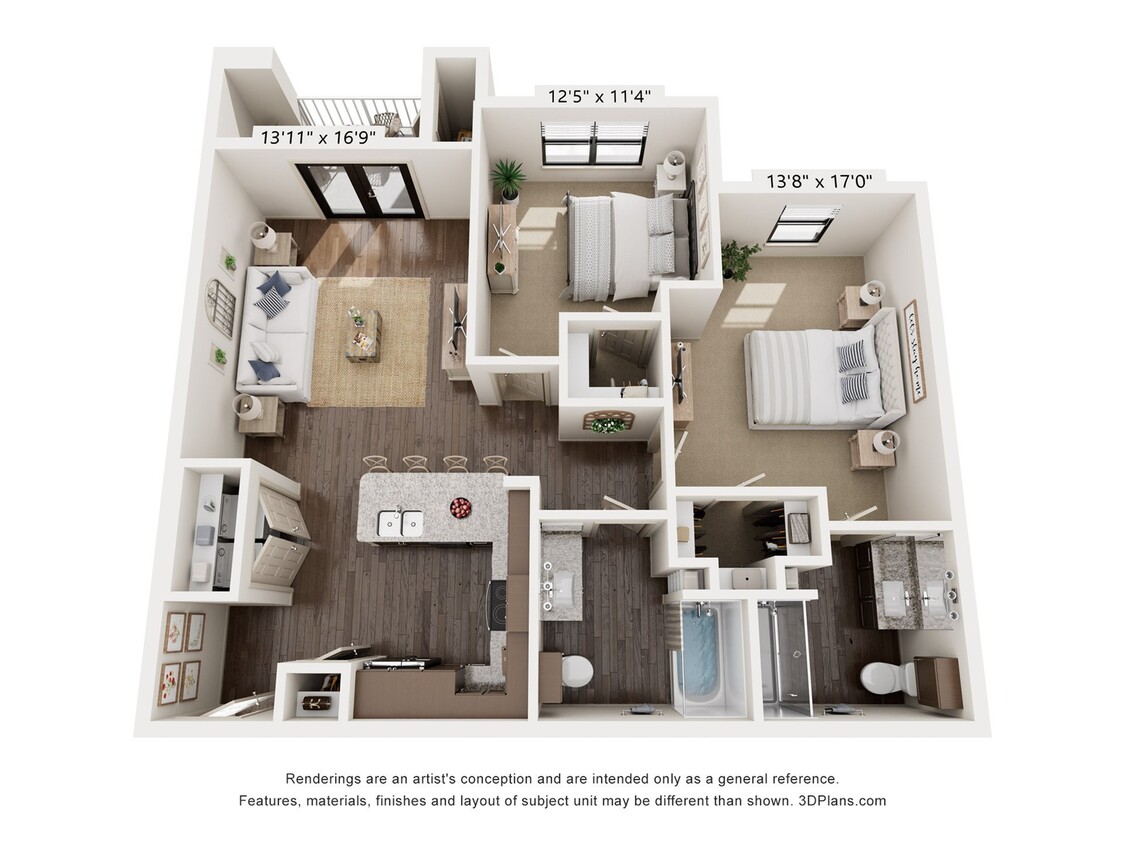 B4 | 2x2 | 1056 sf - B4