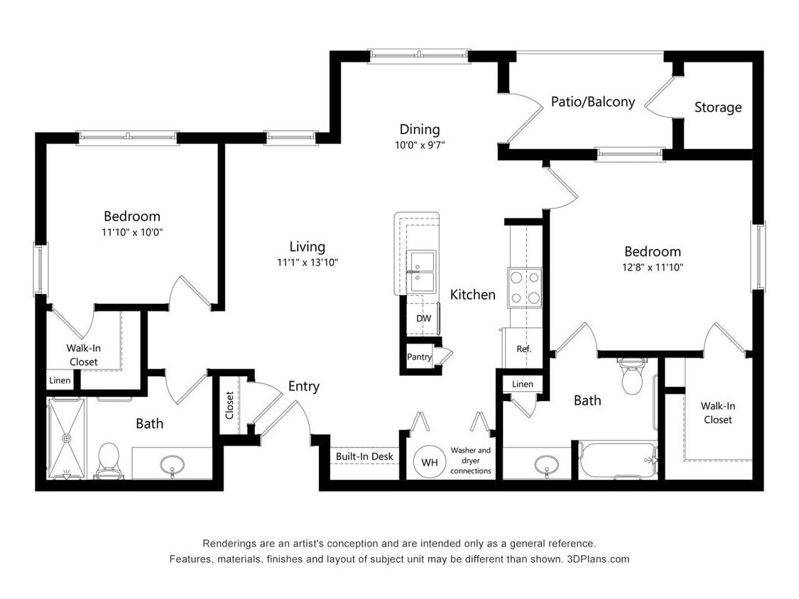 Floor Plan - Two Bedroom