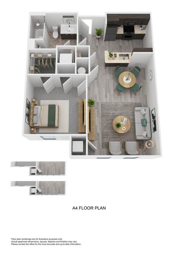 Floor Plan - A4 - One Bedroom
