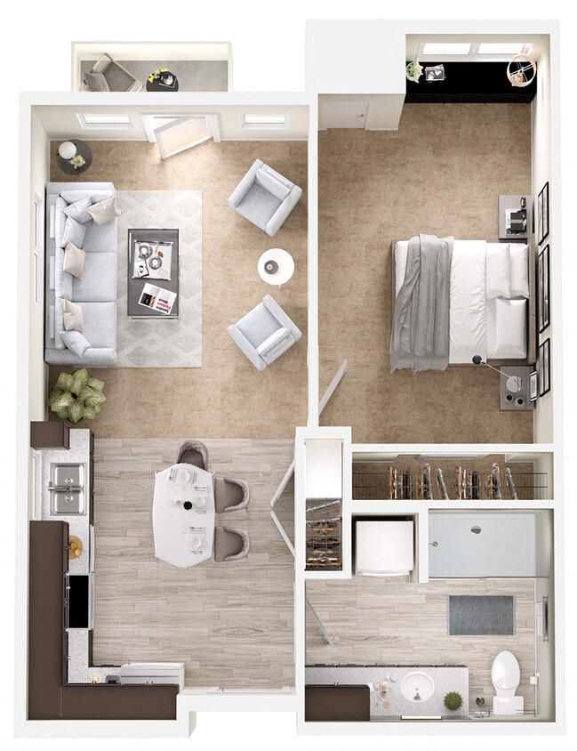 Floor Plan - 1x1 - B2