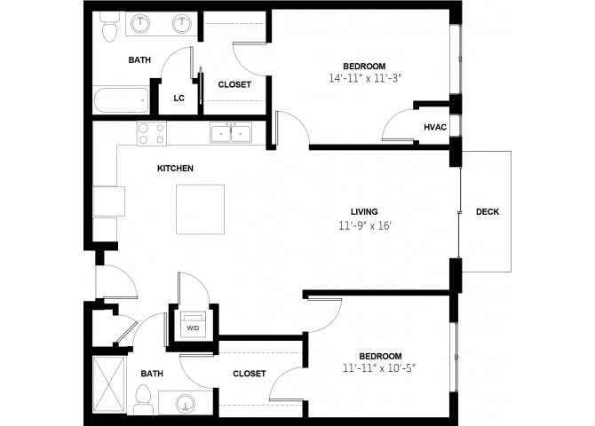 Floor Plan - Two Bedroom 8