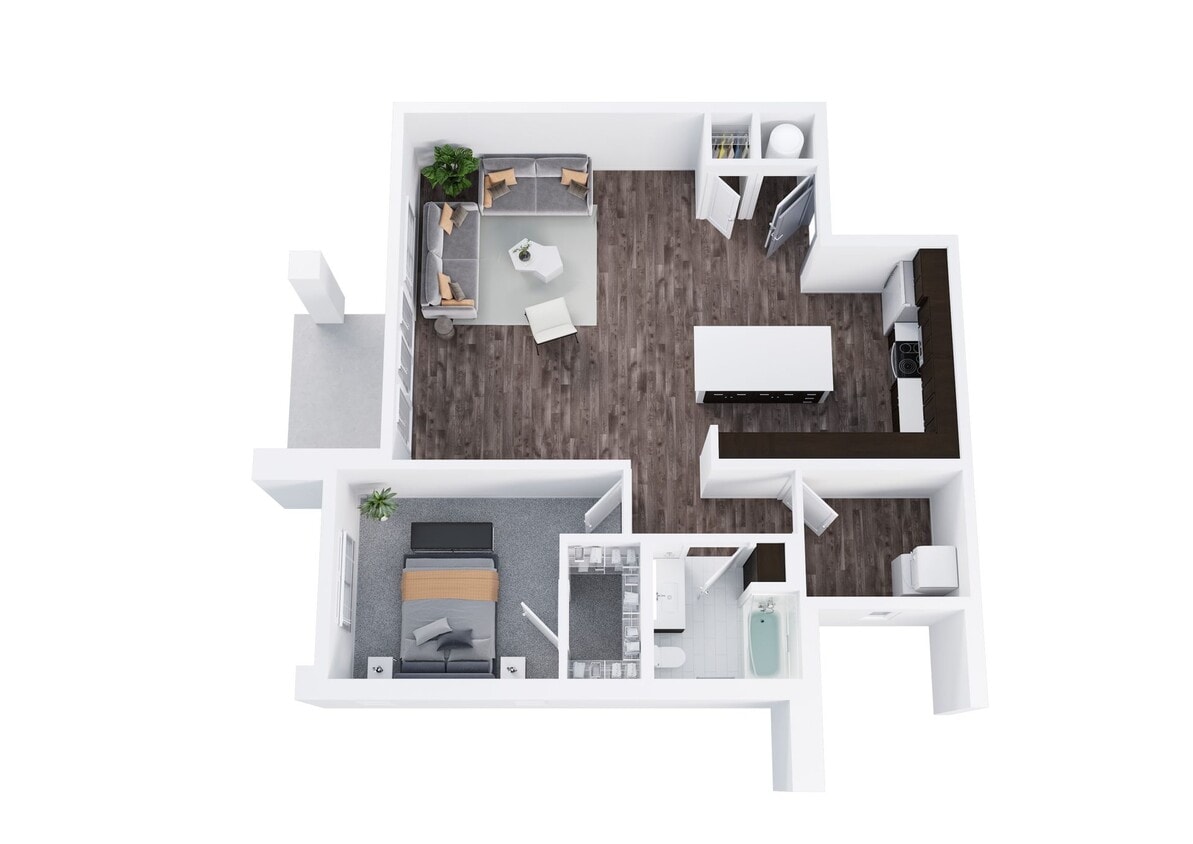 Floor Plan - ?DARLING 1 BEDROOM OPENING JUNE 2026!