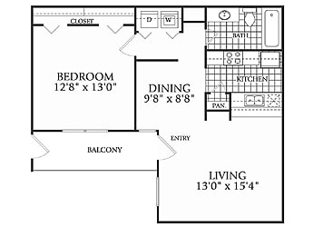 699 sq ft - A1