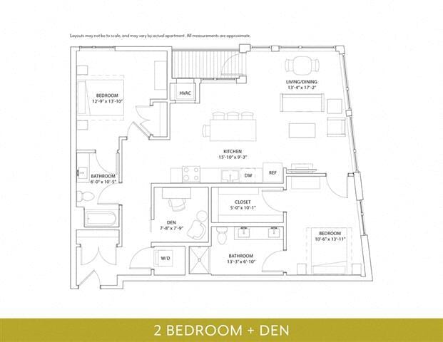 Floor Plan - 2 Bed 2 Bath Sequoia