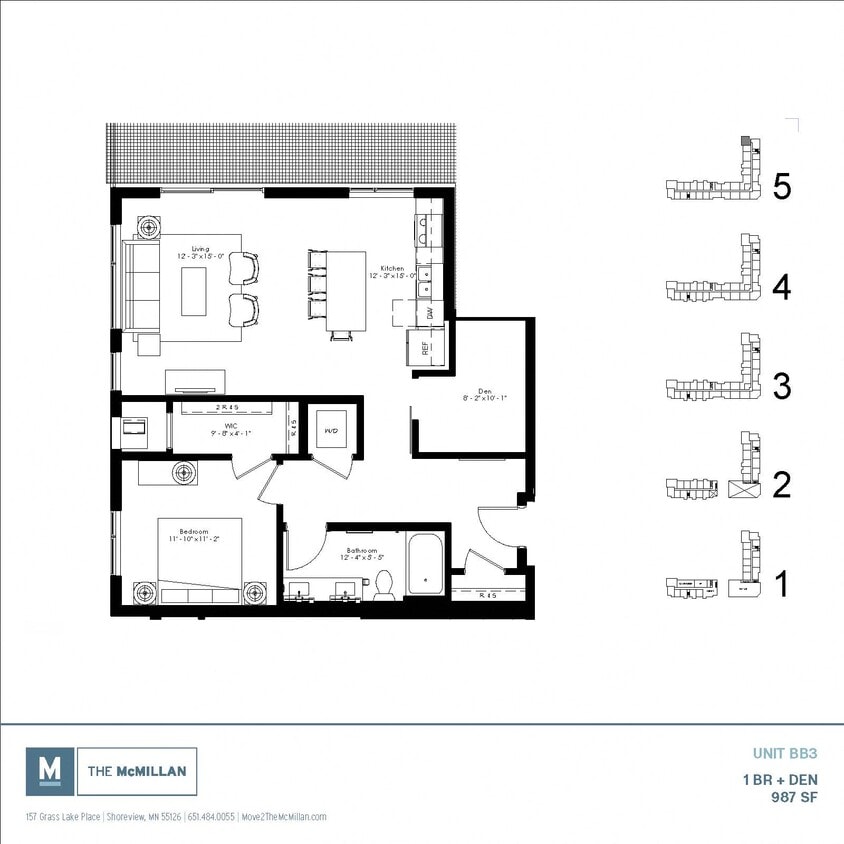 Floor Plan - BB3 + Den