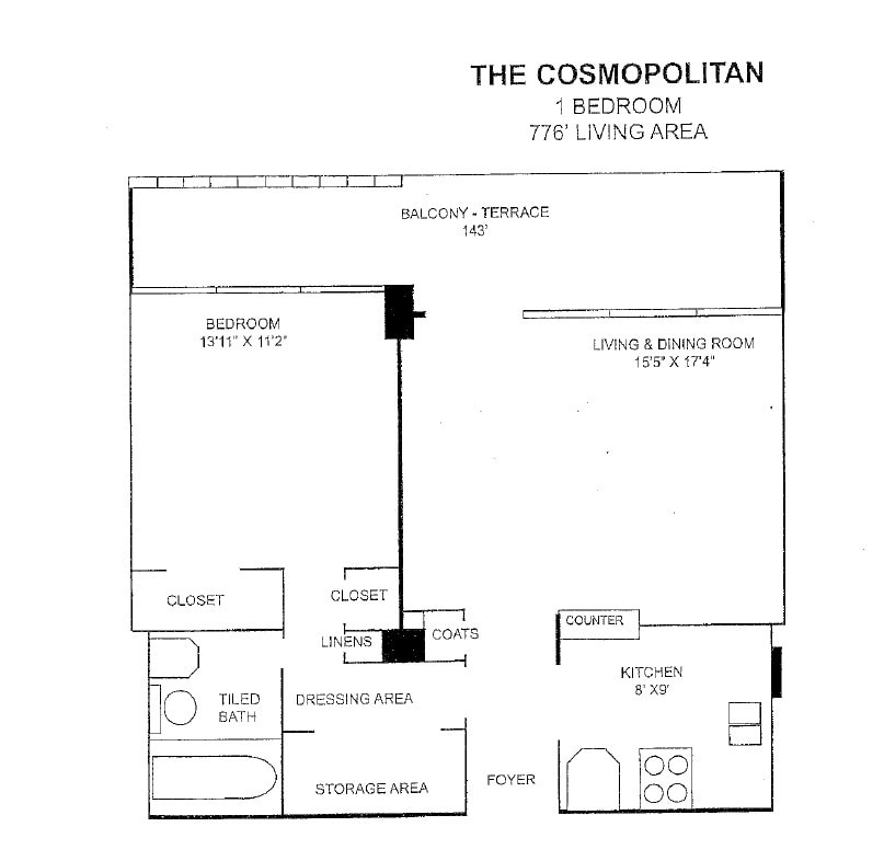 Floor Plan - The Cosmopolitan