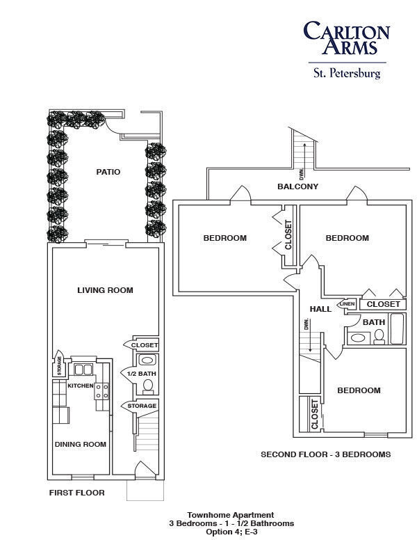 Floor Plan - E3 Townhome