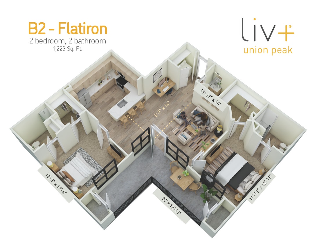 Flatiron Floor plan - Flatiron
