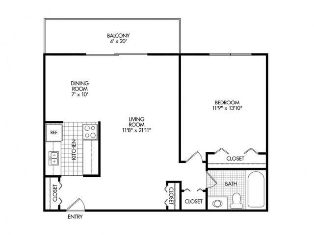1 Bedroom - 1 Bedroom