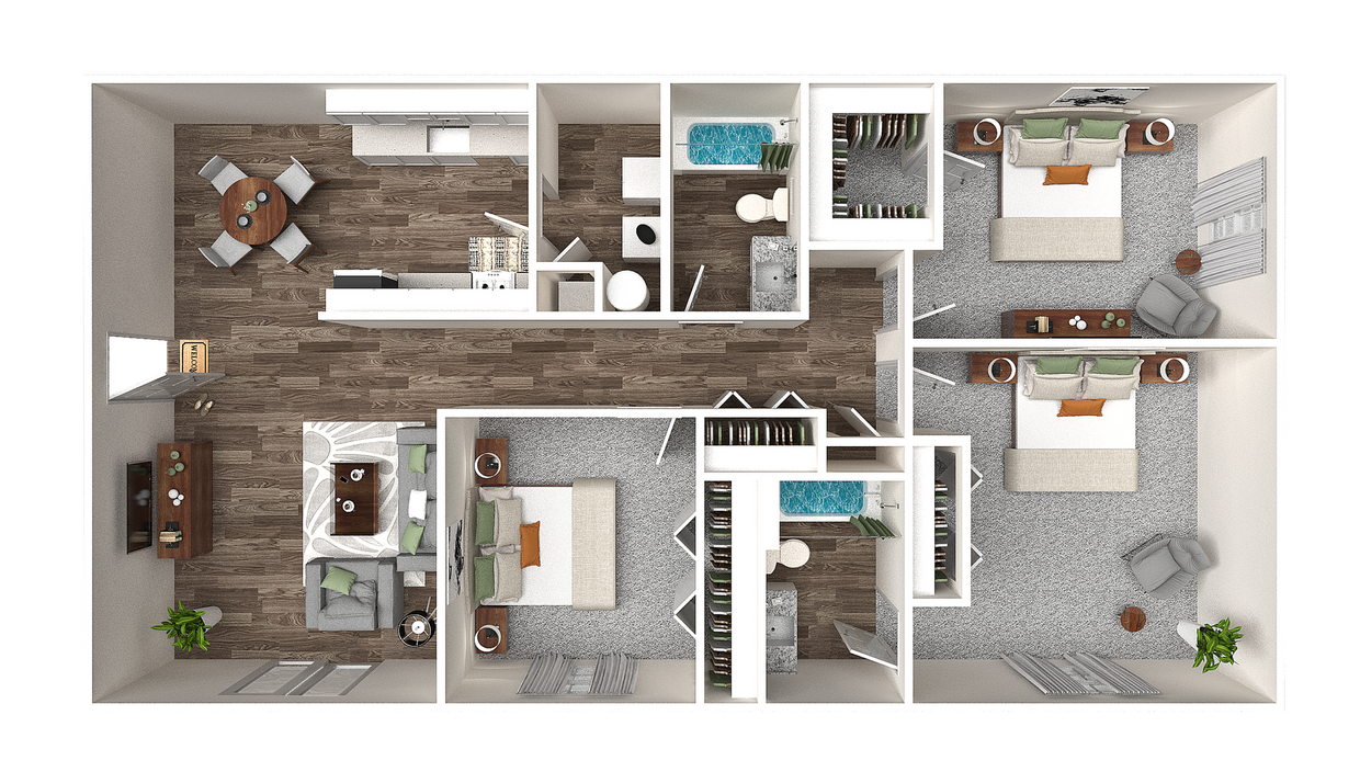Three Bedroom Two Bathroom - Three Bedroom Two Bathroom +