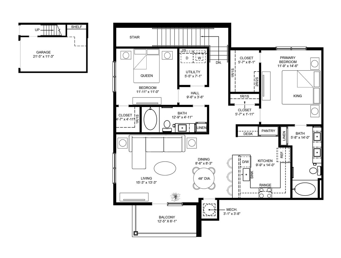 I/L - 2 Bedroom 2 Bath 2nd Floor