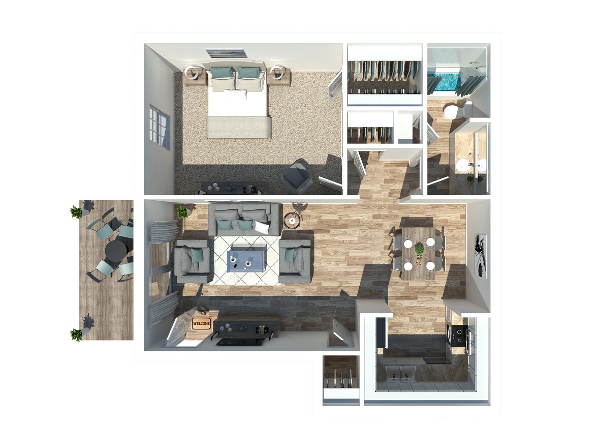 One Bedroom One Bathroom - 1 Bedroom 1 Bath