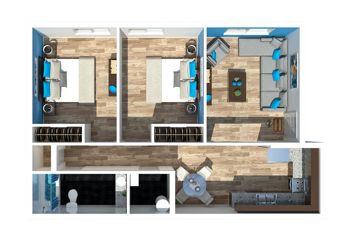 Two Bedroom - 2 Bedroom Edmondson