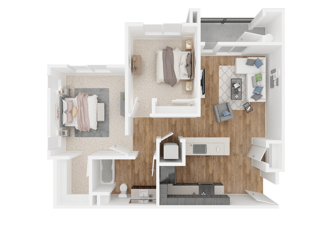 Floor Plan - 2x1 C