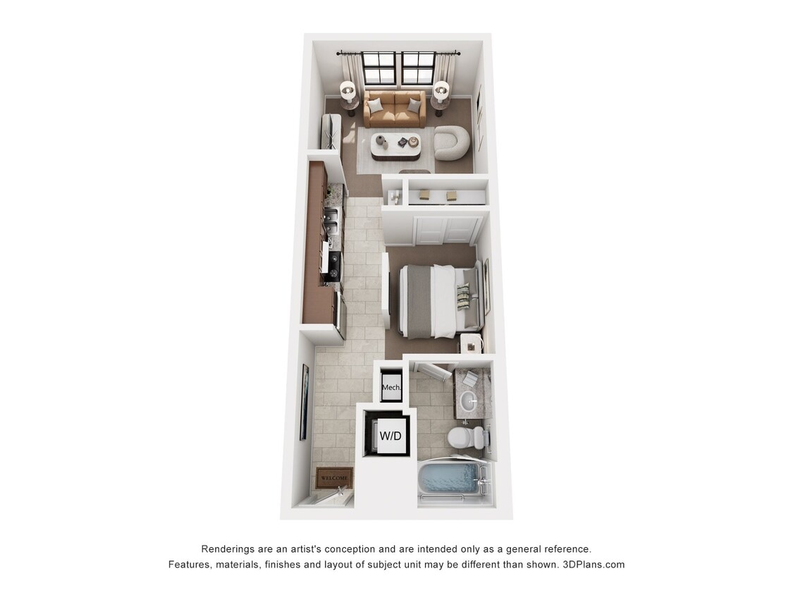 Floor Plan - The Skyline (b) - Studio