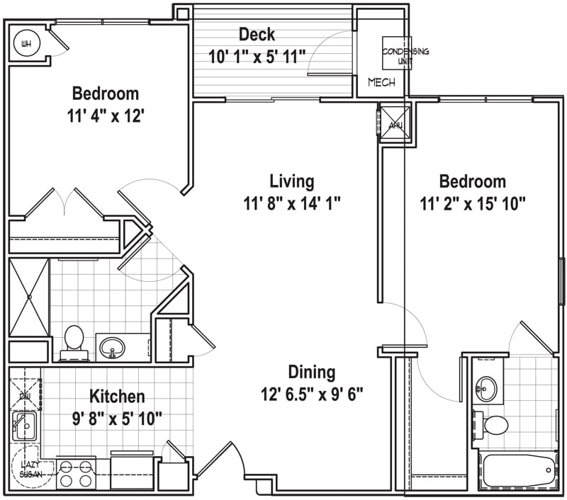 PHASE II- 2 BEDROOM - Phase II - Two Bed Two Bath