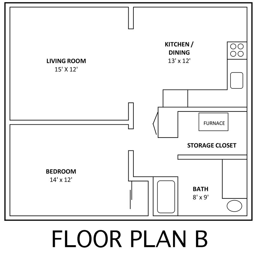 Floor Plan - One Bed 