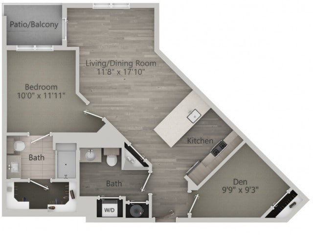 Floor Plan - Barnstable (1br+d_d(fw))