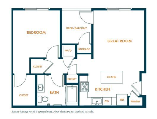 A1a: 1bed 1bath - A1A