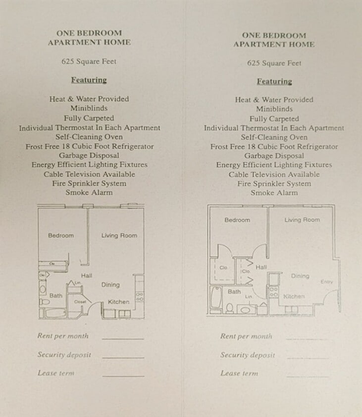 Floor Plan - 1095 1bed