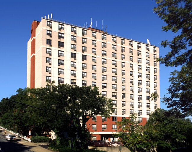 View from the southwest - Finian Sullivan Tower Apartments