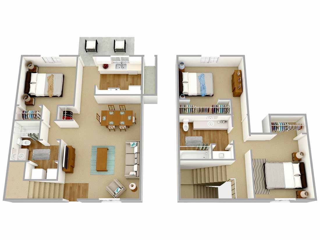 Floor Plan - Three Bedroom