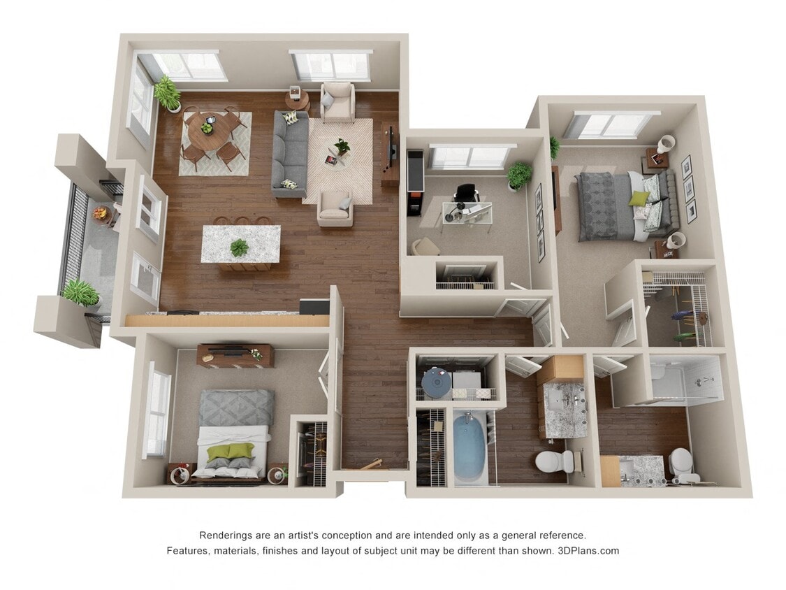Floor Plan - Three Bedroom