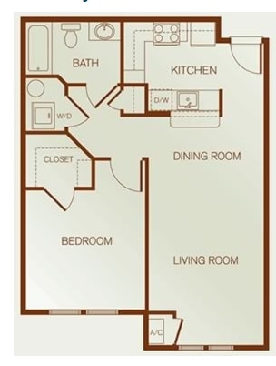 1BR/1BA
