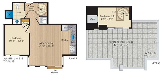 Floor Plan - Style B12 Penthouse