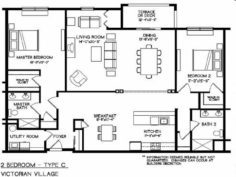 C - 2 Bedroom 2 Bath