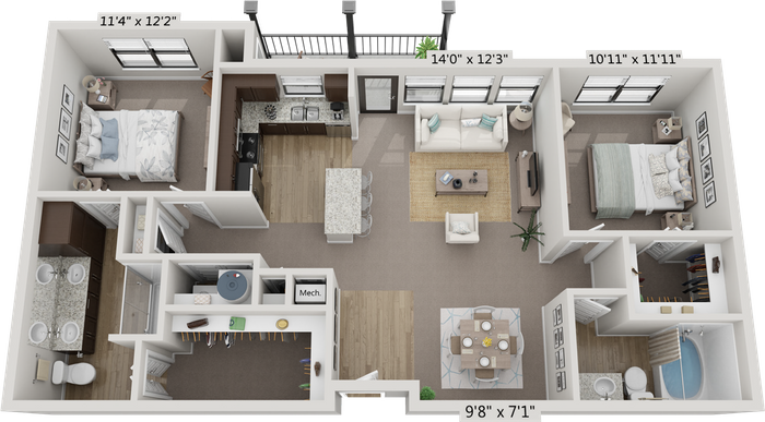 Floor Plan - The Venice | B1
