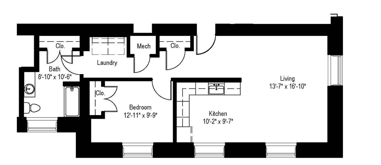 Floor Plan - The Phebe 60%