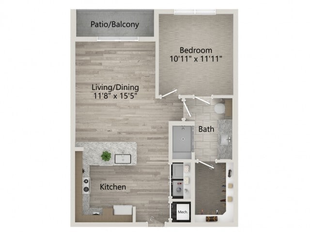 Floor plans are artist’s rendering. All dimensions are approximate. Actual product and specifications may vary in dimension or detail. Not all features are available in every apartment. Prices and availability are subject to change. - A2