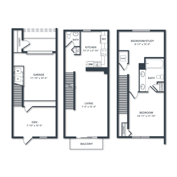 Floor Plan - TH1 + Den