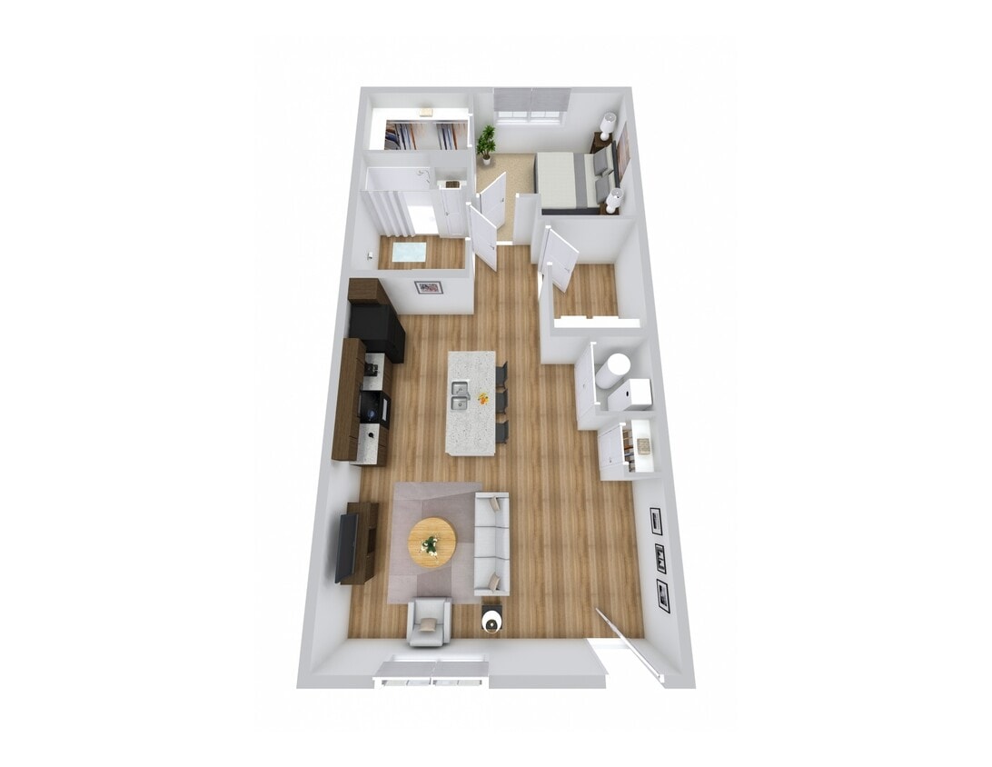 Floor Plan - 1 Bedroom
