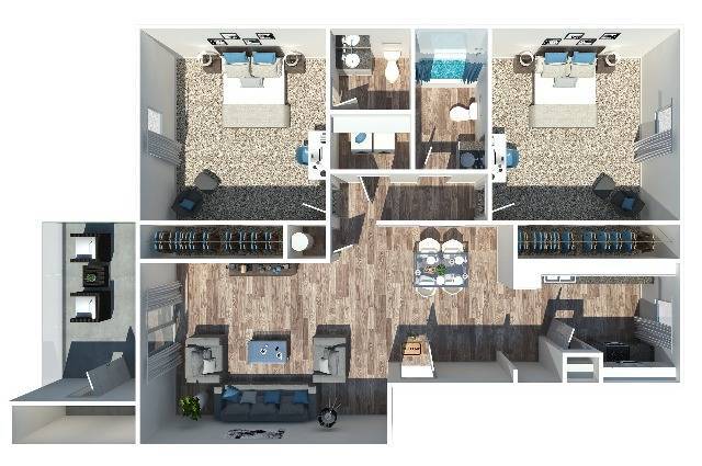 Two Bedroom | Two Bathroom - 2 Bedroom 1.5 Bath