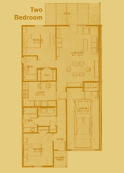 2BR/2BA - Two Bedroom