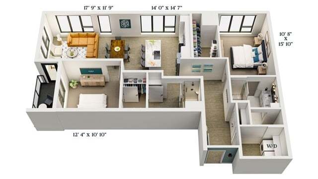 C10 | 2x2 | 1298 sq ft - C10