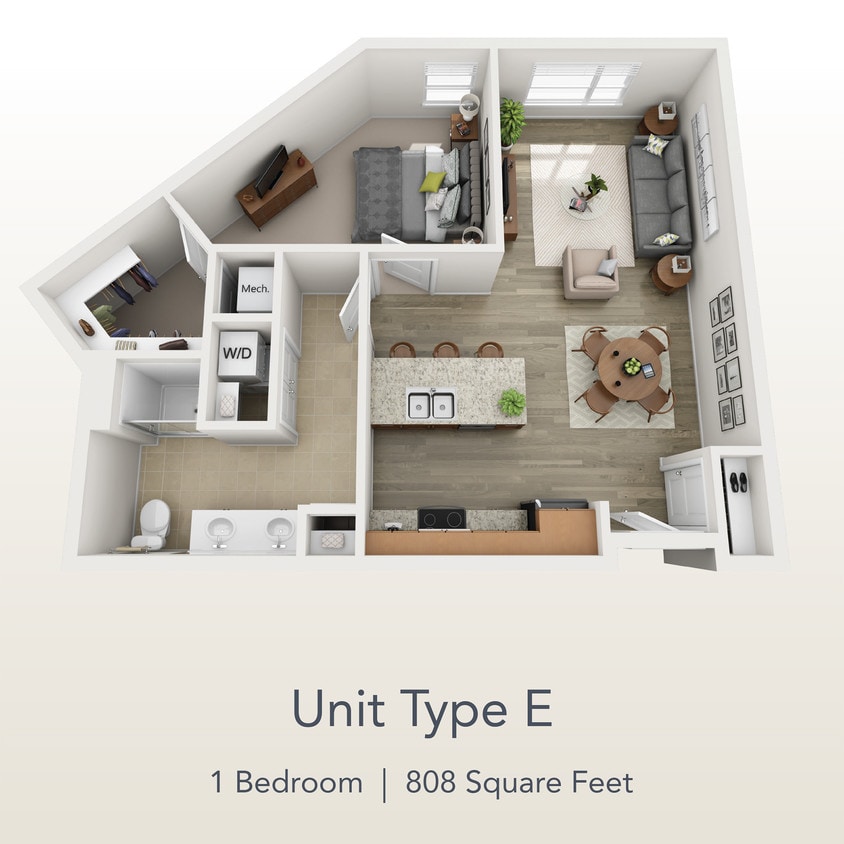 Floor Plan - 1x1P