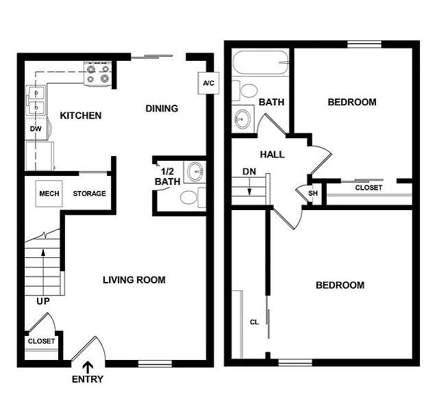 Floor Plan - 2 Bedroom
