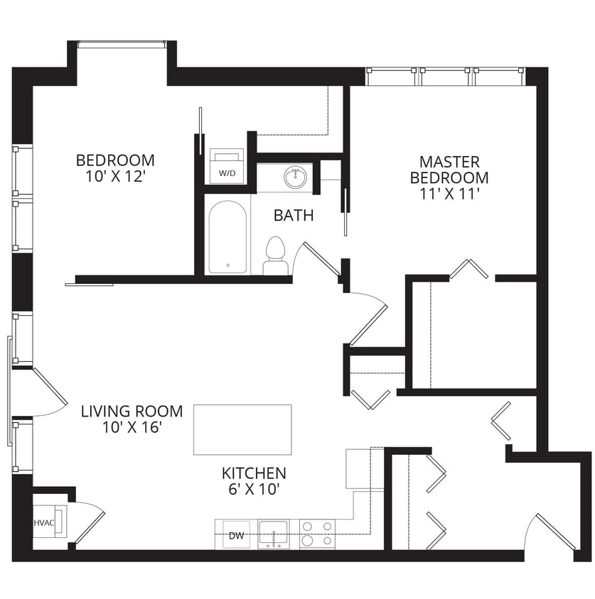 Floor Plan - 2x1 B2